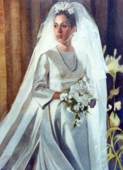 Novia Acrílico Lienzo Retrato