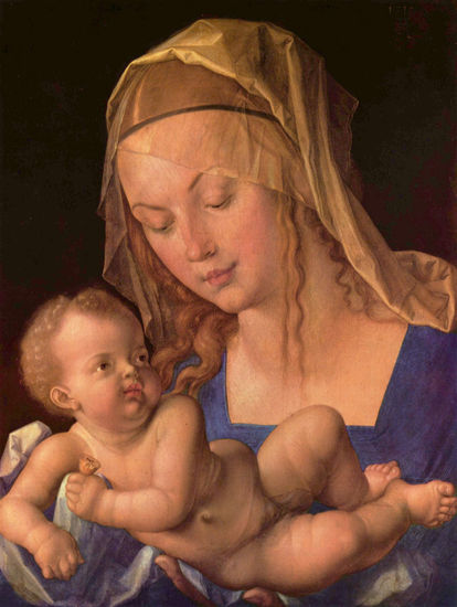 Madonna con un trozo de pera 