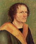 Portrait of a Man with Green Background