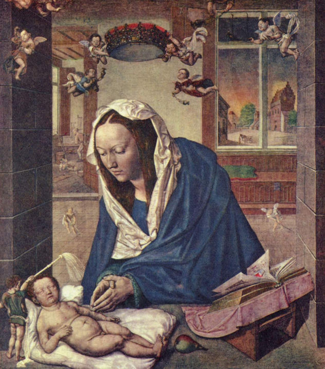 Altar of Mary, central altarpiece, scene