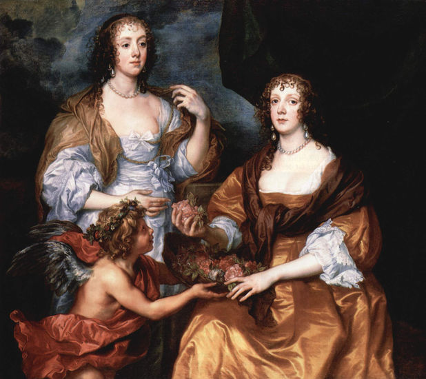 Portrait of the Ladies Elisabeth Thimbleby and Dorothy Viscountess of Andover 