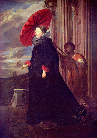 Retrato de la Marquesa Elena Grimaldi, esposa del Marqués Nicola Cattaneo 