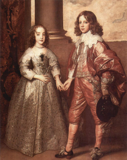 Portrait of William of Orange as a prince with his future bride Mary Stuart 