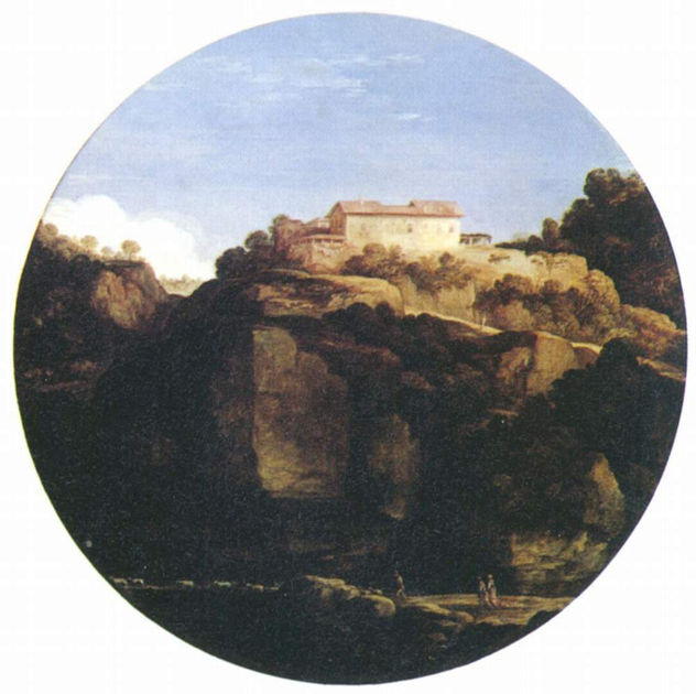 Haus auf dem Berge, Tondo