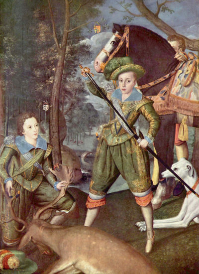 Porträt des Henry Frederick, Prinz von Wales, und Sir John Harington 