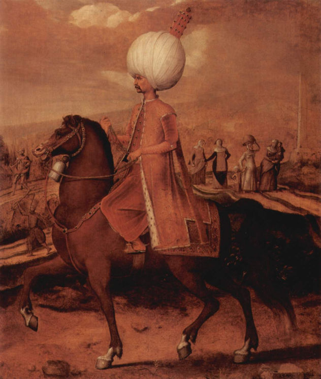 Ottoman Dignitary on Horseback (Sultan Suleiman II, the Magnificent?)