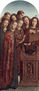 Genter Altar, Altarpiece of the Mystic Lamb, left wing, above, interior scene