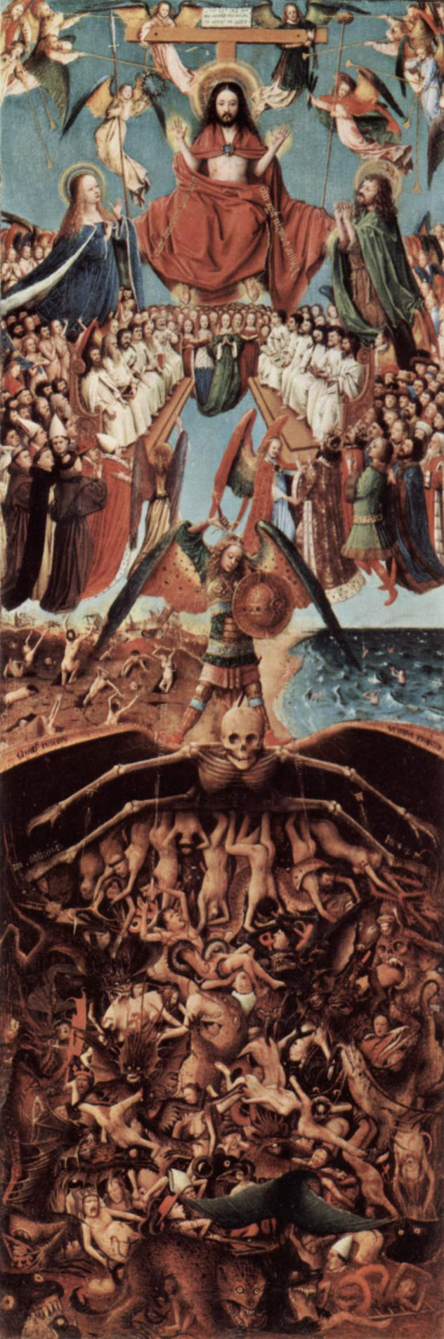 Final Judgment, wings of a diptych, fragment
