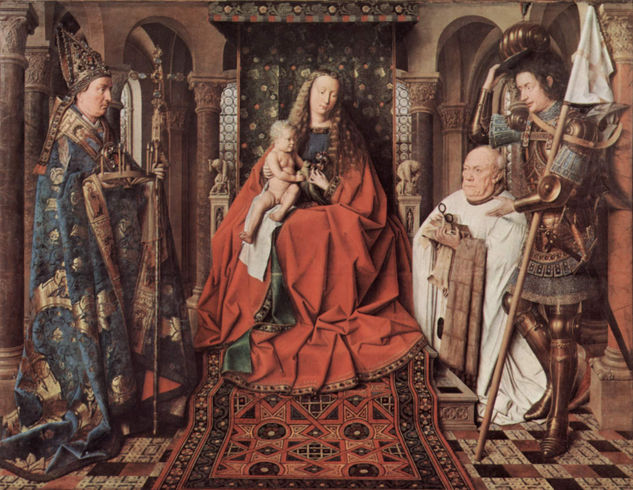 Madonna of Canon Georg van der Paele, with Saint Dominic, Saint George, and the donor Paele 