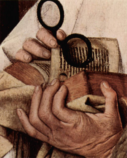 Madonna del canónigo Georg van der Paele, Detalle 