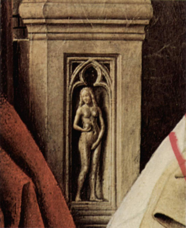 Madonna del canónigo Georg van der Paele, Detalle