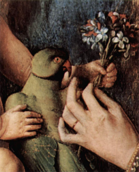 Madonna del canónigo Georg van der Paele, Detalle 