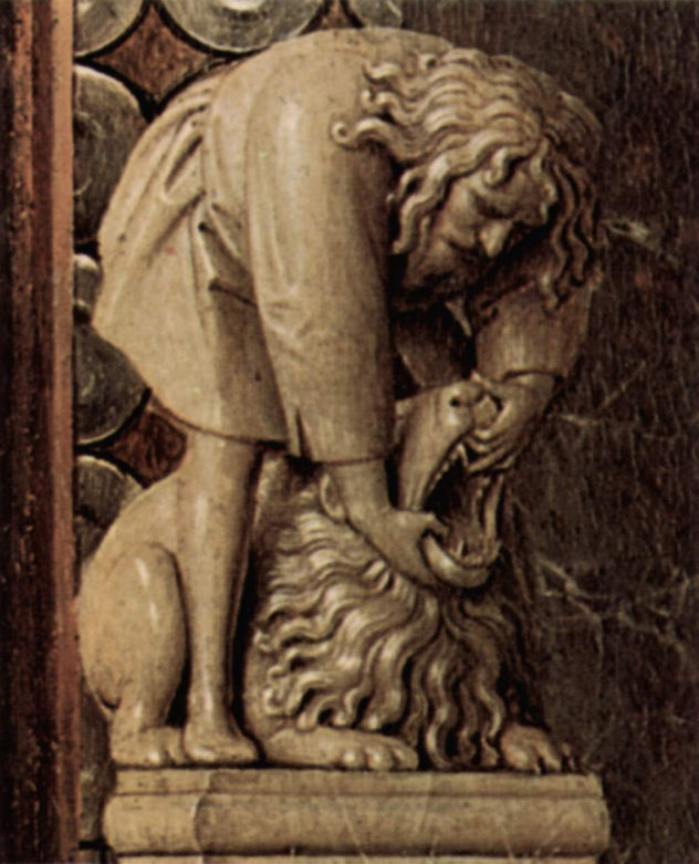 Madonna del canónigo Georg van der Paele, Detalle