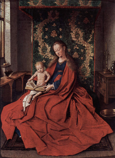 Madonna con el niño lector 