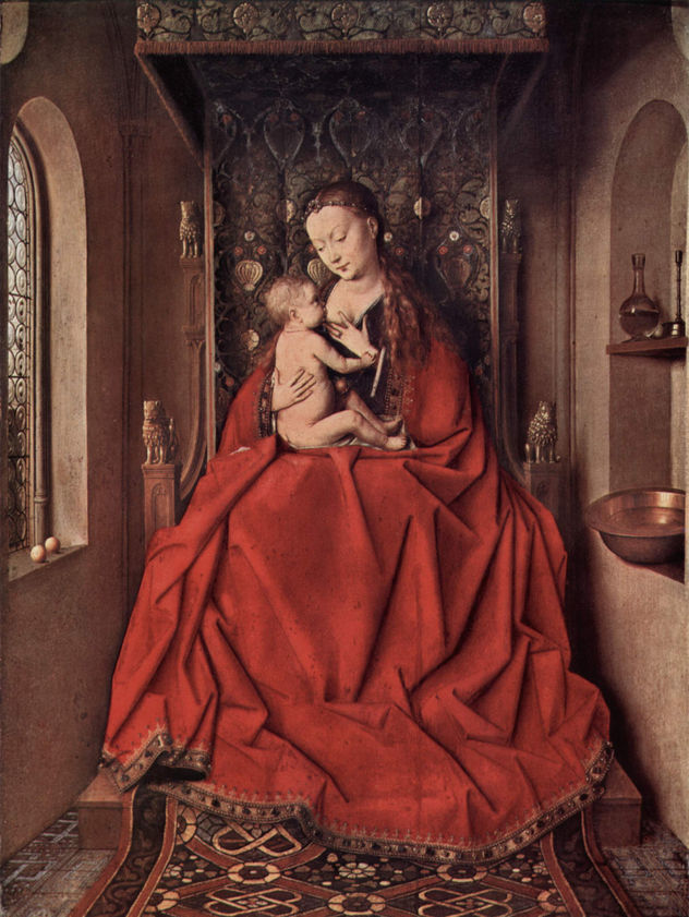 Madonna von Lucca, escena