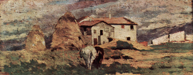 Casa de campo en paisaje livornés
