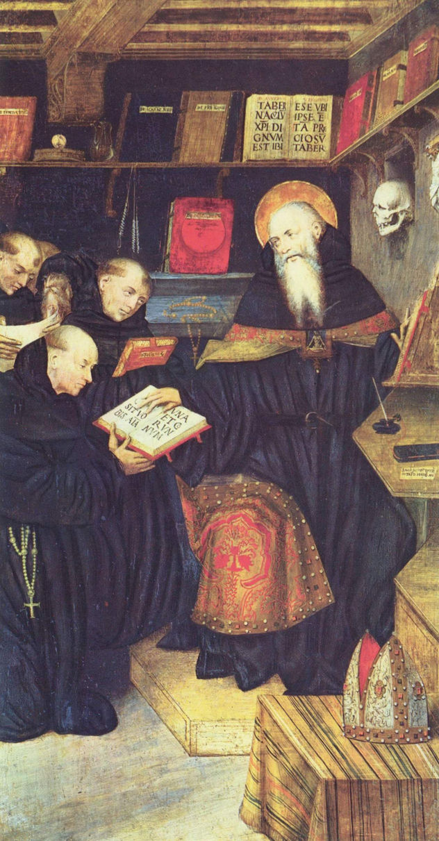 El santo Agustín y los ermitaños