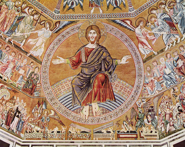 Mosaico en el Baptisterio de San Giovanni de Florencia, escena