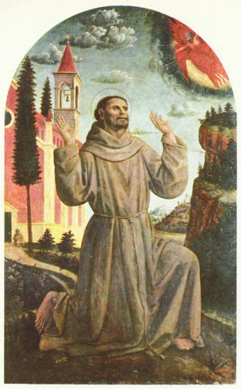 Stigmatization of Saint Francis. 