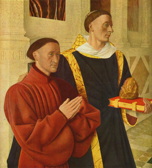 Portrait of Étienne Chevalier with Saint Stephen 