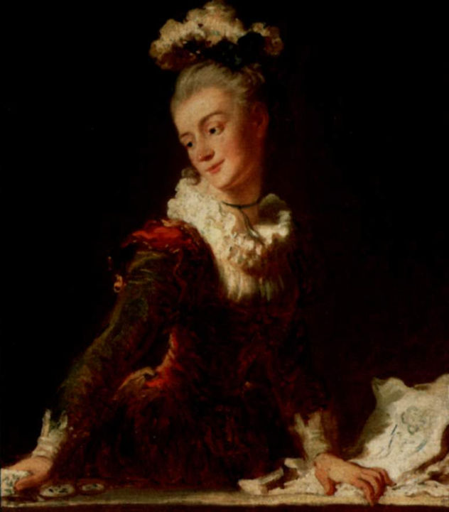Retrato de la bailarina de ballet Sophie Guimard