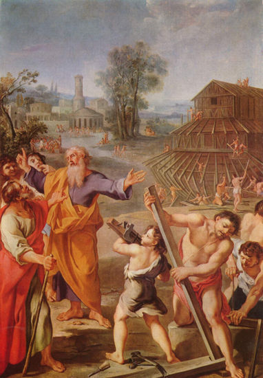 La construcción del arca de Noé 