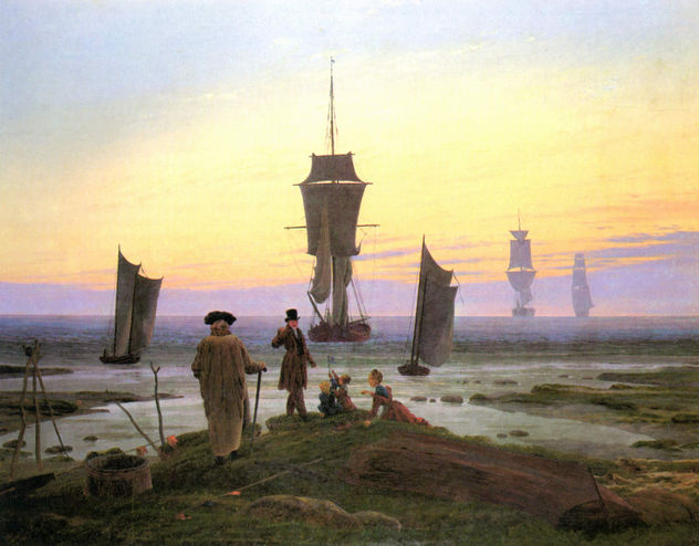 Las etapas de la vida (imagen de playa, escena de playa en Wiek)