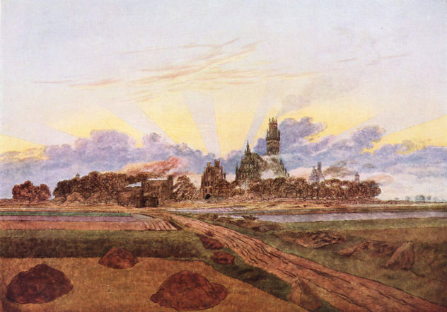 Sunrise near Neubrandenburg