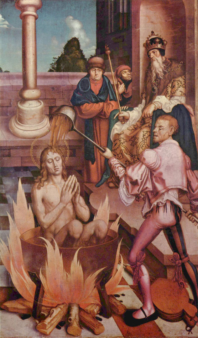 Hl. Johannes im Ölkessel