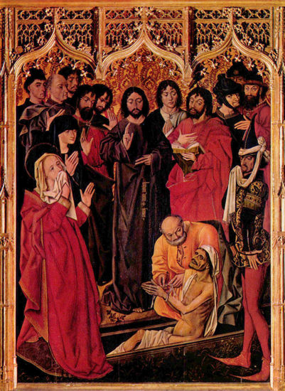 The Resurrection of Lazarus, altar triptych, central panel 