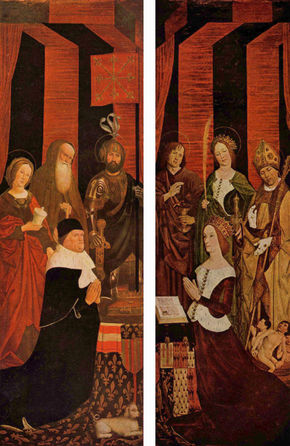 Triptych of the...