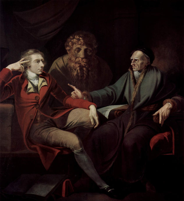 El artista en conversación con Johann Jacob Bodmer