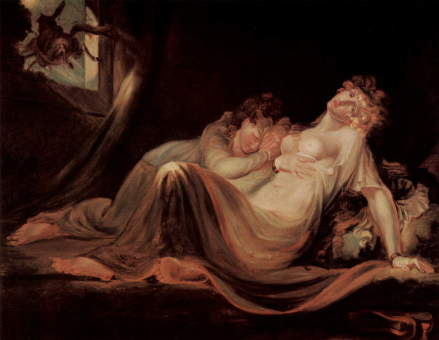 The Nachtmahr Leaves the Bed of Two Sleeping Girls. 