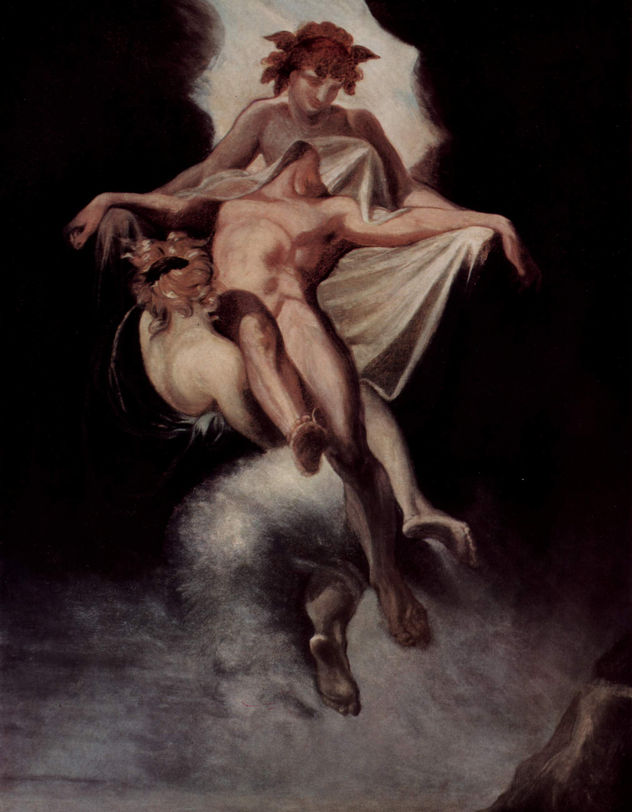 El Sueño y la Muerte llevan el cuerpo de Sarpedón a Licia.