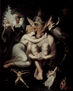 The Queen of the Fairies Titania and Zettel, the Weaver with a Donkey's Head