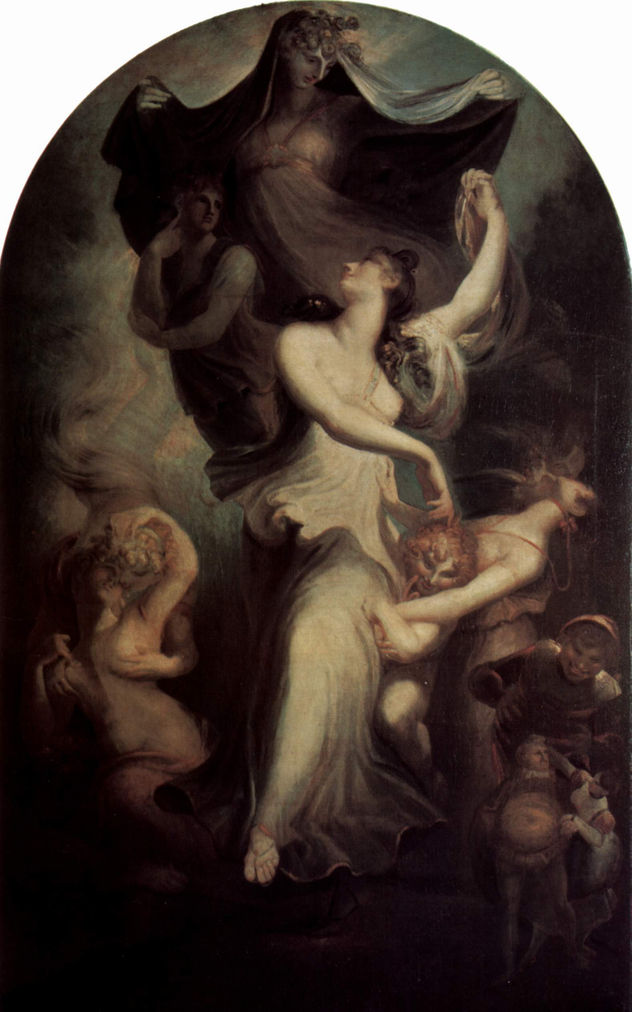 Euphrosyne before Fantasy and Temperance (Moderation)