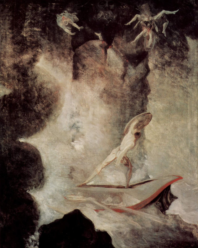 Odysseus before Scylla and Charybdis