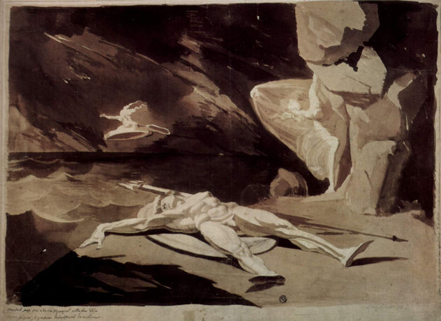 Thetis Weeps for the Dead Achilles.
