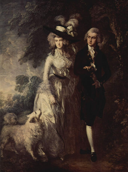 The Morning Walk (Portrait of Sir Hallett and His Wife) 