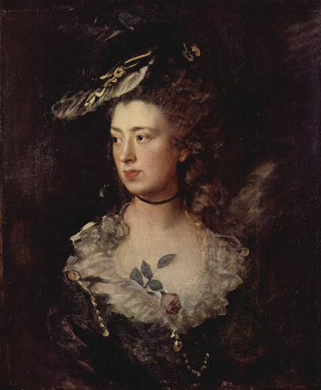 Retrato de Mary Gainsborough, hija del artista 