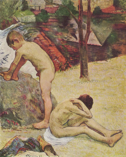 Bathing Breton Boys 