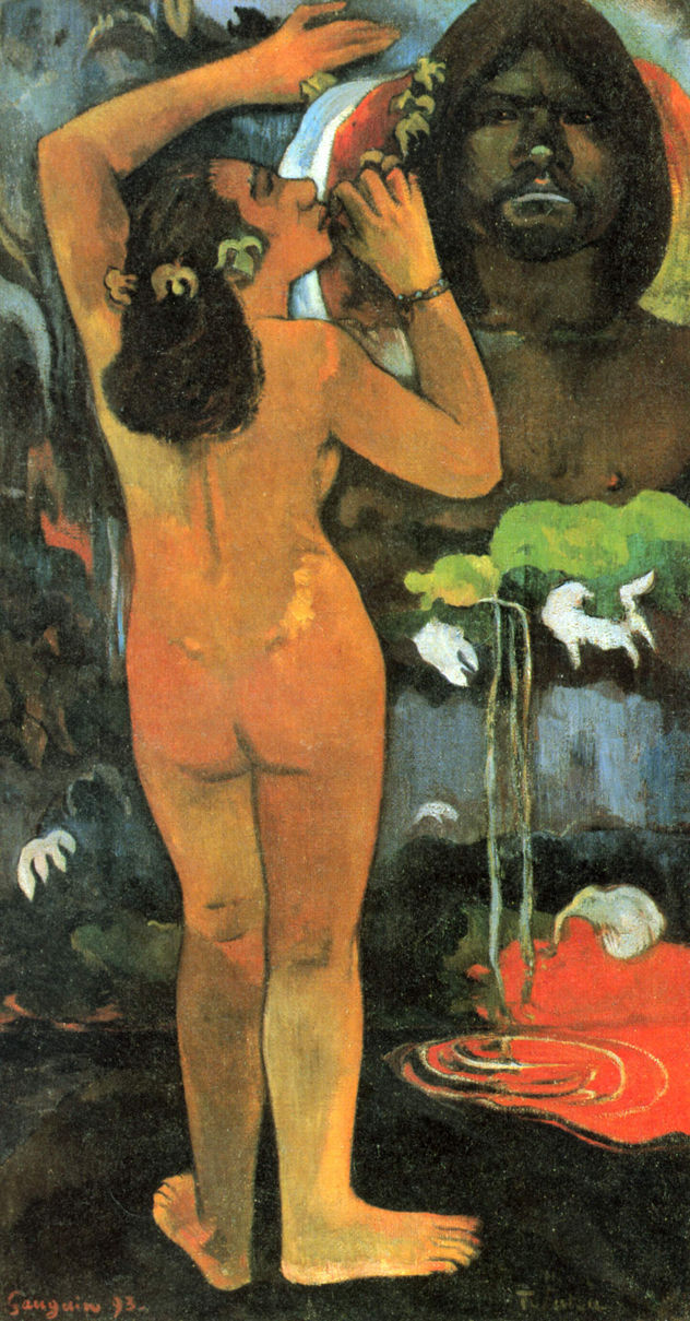 Der Mond und die Erde (Hina tefatou)
