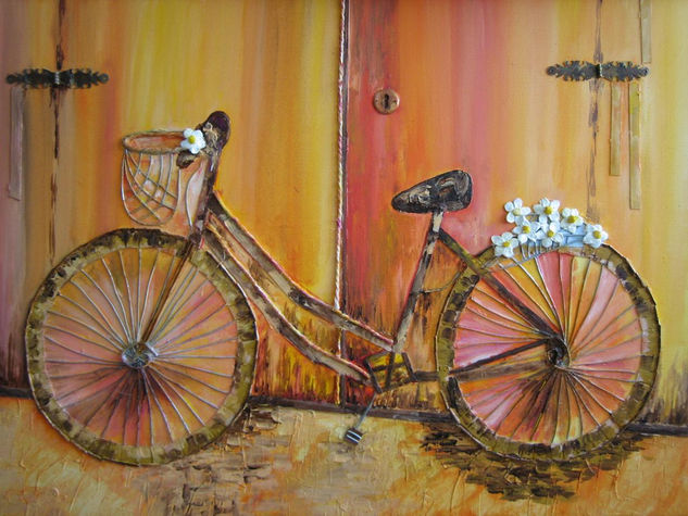 Bicicleta Acrylic Canvas Others