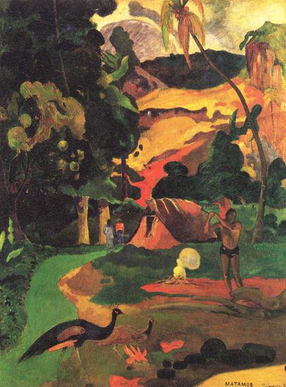 Landscape with Peacocks (Matamoe) 