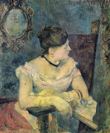 Porträt de Mme Gauguin en vestido de noche 