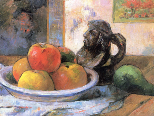 Still Life with Apples, Pear, and Jug 