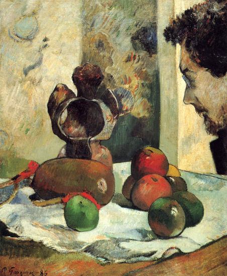 Still Life with the Profile of Charles Laval 