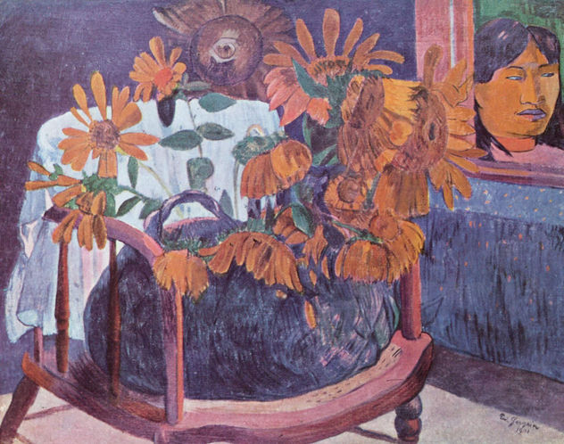 Naturaleza muerta con girasoles