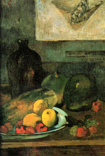 Still Life in Front of a Print by Delacroix 