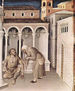 Adoración de los Santos Reyes, panel predela izquierdo